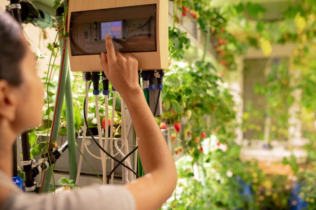 Adjusting temperature in greenhouse